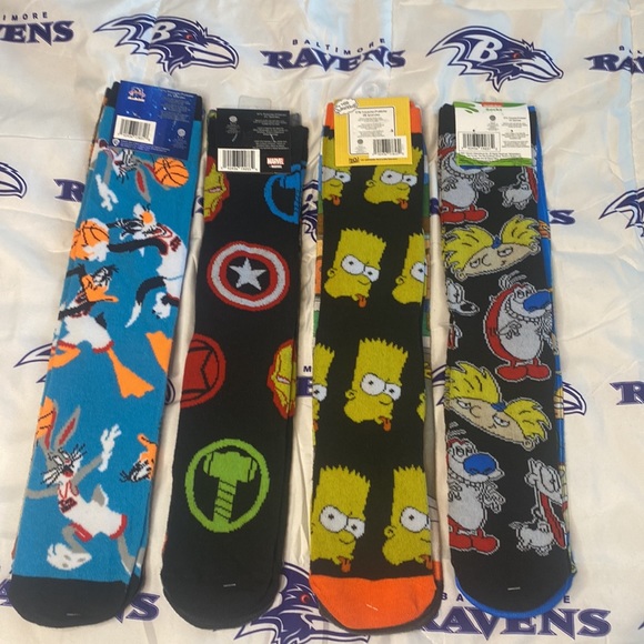 VARIETY Sock 2pk Polyester & Spandex BRAND NEW Sz:6-12. $15each - Picture 2 of 3